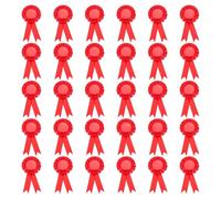 PATIKIL Ruban Récompense Naturel, 30 Pièces Ruban Prix Médaille Récompense Ruban Gagnant Reconnaissance Ruban Participation pour Compétition, Événement du Sport et Fête, Mariage, Rouge