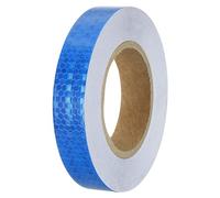 PATIKIL Ruban Réfléchissant, 2,5 cm x 25 M, Imperméable, Haute Visibilité, Adhésif Autocollant, Bandes de Signalisation Extérieures pour Remorques, Camions, Voitures, Vélos, Bleu