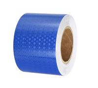 PATIKIL Ruban Réfléchissant Adhésif Bleu 1 Rouleau 10cm x 25 Mètres Ruban Adhésif Réfléchissant de Sécurité Imperméable et Haute Visibilité pour Camions, Remorques, Voitures