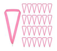 PATIKIL Rubans De Cou pour Médailles avec Attaches À Pression, 66 Pièces Rubans en Polyester pour Récompenses Compétitions Réussite Sports Fête, Rose