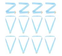 PATIKIL Rubans De Cou pour Récompenses, Lot de 12 Lanières en Polyester pour Médailles avec Attache Clip pour Compétitions Réussite Sports Fête, Bleu Ciel