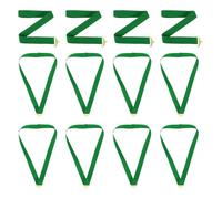 PATIKIL Rubans De Cou pour Récompenses, Lot de 12 Rubans De Médaille en Polyester avec Attache À Pression pour Compétitions Réussite Sports Fête, Vert