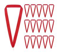 PATIKIL Rubans De Cou pour Récompenses, Lot de 25 Lanières De Médaille en Polyester avec Attache Clip pour Compétitions Réussite Sports Fête, Rouge