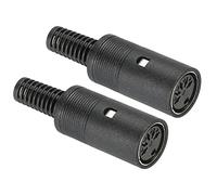 PATIKIL S-Vidéo DIN Femelle Prise 5 Broche Signal Transmission pour TV, Lecteur DVD Paquet de 2
