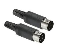 PATIKIL S-Vidéo DIN Mâle Prise 4 Broche Signal Transmission pour TV, Lecteur DVD Paquet de 2