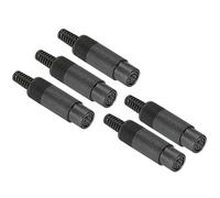 PATIKIL S-Vidéo DIN Mini Femelle Prise 8 Broche Signal Transmission pour TV, Lecteur DVD Paquet de 5
