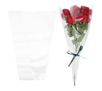 PATIKIL Sac D’Emballage Pour Fleurs, Papier Kraft 50 Pièces, Manches D’Emballage Pour Bouquets Floraux Blancs Pour Mariage Anniversaire Diplôme Cadeau D’Arrangement, 17.3x11x3.5 Pouces