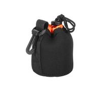 PATIKIL- Sac de objectif d'appareil photo étanche avec sangle et crochet,8x10cm Noir Orange
