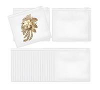 PATIKIL Sacs à Bijoux en Pvc, 25 Pièces 7" X 6" Pochettes à Bijoux Transparentes à Fermeture Éclair Anti-Oxydation Auto-Scellantes pour Boucles D'Oreilles Colliers Bracelets