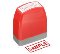 PATIKIL Sample Notice Stamp Self Inking Encre Rouge Office Pre Inked Red | Message Stamp, For Business