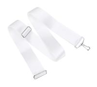 PATIKIL Sangle Centrale pour Filet de Tennis 2" x7.2', Ajusteur de Filet en Nylon Réglementaire, Sangle de Filet de Tennis Réglable en Hauteur avec Boucle pour Parc, Stade, Blanc