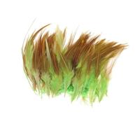 PATIKIL Selle Hackle Coq Plume 4-6", 100 pcs Coq Plumes Loose Hackle Plumes pour Rêves Attrapeur Boucles Oreilles DIY, Olive Vert