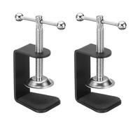 PATIKIL Serre-Joint En Alliage D'Aluminium, 2Pcs Serre-Joint Universel Lourd En C Base Plage Serrage 0-51mm Support Poignée Perlé Accessoire Montage Pour Tables