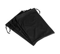 PATIKIL Ski Lunettes Soleil Sac, 4 Paquet Microfibre Neige Lunettes Soleils Boîte Couverture Doux Stockage Manche Cordon Serrage Pochette pour Verres Lunetteses Caméra lentille Noir Noir