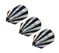 PATIKIL Slim Flèche Ailettes, 3 Paquet Pet Unique Conception Flèche Accessoires pour Acier Pointe Flèche et Douce Pointe Fléchettes, Noir