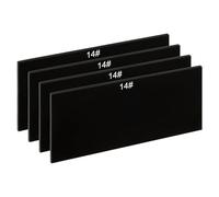 PATIKIL Soudage Len Abat-Jour 14 Verre 4-1/4" x 2", 4pcs Durci Verre Noir Assombrissement Filtre Plaques Couvercles Remplacement pour Soudure Casque Capuche
