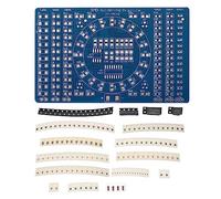 PATIKIL Soudage Pratique Conseil, 2Ensemble Électronique Prototype PCB Planche Bricolage Soudage Circuit Enseignement SMD/SMT LED Lumière Clignotante pour Beginner Experiment Projet