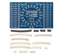 PATIKIL Soudage Pratique Conseil, 4Ensemble Électronique Prototype PCB Planche Bricolage Soudage Circuit Enseignement SMD/SMT LED Lumière Clignotante pour Beginner Experiment Projet