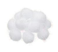 PATIKIL Sparkle Flash Balls, 12 Pcs 1.8 Inch Pompons Chatoyants Préférés Des Chats Avec Paillettes Pour Animaux DIY Vêtements Chapeaux Maison Fête, Blanc