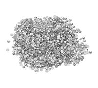 PATIKIL SS10/1440Pcs Strass en Verre Diamant, Strass à Dos Plat en Verre de Cristal, Pierres Précieuses Rondes en Cristal Synthétique, Décoration en Diamant pour Artisanat, Ton Argenté