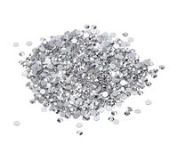 PATIKIL SS4/1440Pcs Strass en Verre Diamanté, Pierres Artificielles, Ton Argenté