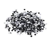 PATIKIL SS4/1440Pcs Strass en Verre Diamanté, Pierres Faites Main, Noir