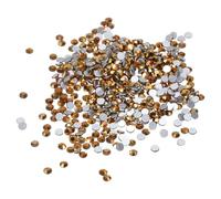 PATIKIL SS4/1440Pcs Strass en Verre, Pierres Faites Main, Ton Or Foncé
