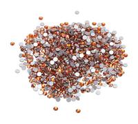 PATIKIL SS6/1440Pcs Strass en Verre Diamanté, Pierres Faites Main, Orange