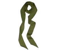 PATIKIL Stylish Ribbon Scarf, Solid Color Skinny Scarf Pure Long Neckerchief Silk Necktie Belts Sash Hair Scarves Headband Ribbon Tie Pour Women, Olive Green