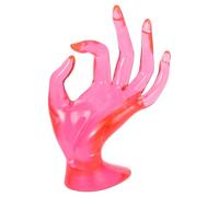 PATIKIL Support bague à Main, Porte-Bijoux à Main, Présentoir à Bagues, Présentoir à Bijoux, Base Lourde pour Support de Bracelet, Décoration de Pièce, Rose
