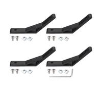 PATIKIL Supports D'Angle de 135 Degrés, 1 Ensemble de 4,33 X 0,55 Pouces Accessoires de Profilé D'Extrusion en Aluminium Connecteurs de Renfort D'Angle pour La Série 2020 (Noir)