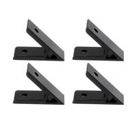 PATIKIL Supports D'Angle de 45 Degrés, 4 Pièces 60 X 22 X 45 mm Pouces Accessoires de Profilé D'Extrusion en Aluminium Connecteurs de Joint de Renfort D'Angle pour La Série 3030 (Noir)