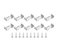 PATIKIL Supports De Fixation Pour Tubes Led T8, Lot 20 Pinces De accrochage Pour Tubes Fluorescents, Support De Fixation Pour Ampoules De Plafonnier Dans Maisons Et Bureaux, Avec Vis