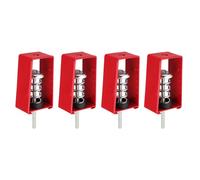 PATIKIL Suspentes de plafond à isolation anti-vibrations, lot de 4, 30 kg, supports d'amortissement mécanique anti-vibrations pour climatiseur, processeur d'air, chambre, (XHS) Rouge