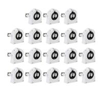 PATIKIL T8 Support de Lumière Fluorescente, 18 Pcs G13 Base de Lampe Douille de Tube Fluorescent LED, 250V Remplacement du Support de Lampe de Type Tournant Non Shunté, 27x31x18mm