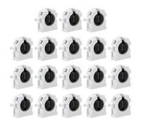 PATIKIL T8 Support de Lumière Fluorescente, 18 Pcs G13 Base de Lampe Douille de Tube Fluorescent LED, 500V Remplacement du Support de Lampe de Type Tournant Non Shunté, 29x32x13mm