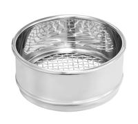 PATIKIL Tamis De Laboratoire 5 Mesh, Tamis D'essai De 4" De Diametre Toile Metallique 304 En Acier Inoxydable (4mm) Pour Laboratoire Industriel
