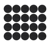 PATIKIL Tampon de Brûleur D'Encens de 2.4 Pouces de Diamètre, 20 Pièces Porte-Encens en Bobine en Aluminium Noir, Collecteur de Cendres, Tapis Ignifuge pour Salle de Yoga, Spa