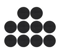PATIKIL Tampon de Brûleur D'Encens de 3 "De Diamètre, 10 Pièces Porte-Encens en Bobine en Aluminium Noir, Collecteur de Cendres, Tapis Ignifuge pour Salle de Yoga, Spa, Maison, Bureau