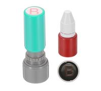 PATIKIL Tampon Encreur À Lettres, Caractère Alphabet B Initiale Enseignant Tampon Encre Rouge Pour ahier Scrapbooking DIY Artisanat, Vert