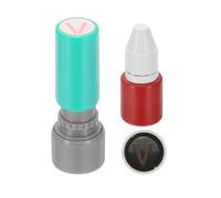 PATIKIL Tampons Encreurs À Lettres, Caractère Alphabet V Initiale Enseignant Tampon Encre Rouge Pour Classe Cahier Scrapbooking DIY Artisanat, Vert