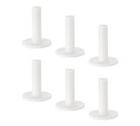 PATIKIL Tee de Golf en Caoutchouc de 2,8 Pouces, Lot de 6 Supports de Balle Stables pour Tapis de Frappe Intérieur/Extérieur, Blanc