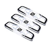 PATIKIL Tennis Raquette Vibration Amortisseur, 3 Paquet Souple Silicone Raquette Choc Absorbeur Corde Amortissement, Clair Noir