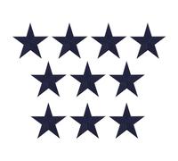 PATIKIL Thermocollant Correctifs, 10 Paquet 5 Étoile Coudre Brodé Correctifs Appliques Embellissements pour Vêtements Vestes Chapeau Sac Dos Réparation Décorations, Marine Bleu
