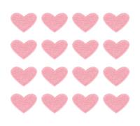 PATIKIL Thermocollant Correctifs, 10 Paquet Coeur Forme Coudre Brodé Correctifs Amour Appliques Embellissements pour Vêtements Vestes Chapeau Sac Dos Réparation, Lumière Rose