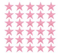 PATIKIL Thermocollant Correctifs, 33 Paquet 5 Étoile Coudre Brodé Correctifs Appliques Embellissements pour Vêtements Vestes Chapeau Sac Dos Réparation Décorations, Lumière Rose