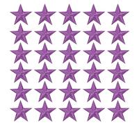 PATIKIL Thermocollant Correctifs, 33 Paquet 5 Étoile Coudre Brodé Correctifs Appliques Embellissements pour Vêtements Vestes Chapeau Sac Dos Réparation Décorations, Violet
