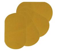 PATIKIL Thermocollant Correctifs, 4pcs 7x4 pouce Coude Genou Velours Correctifs Réparation Correctifs Trousse pour Vêtements Pantalons Chemises Vestes Raccommodage et Décoration, Jaune