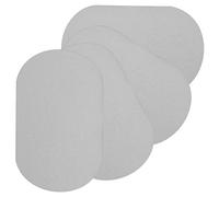 PATIKIL Thermocollant Correctifs, 4pcs 7x4 pouce Coude Genou Velours Correctifs Réparation Correctifs Trousse pour Vêtements Pantalons Chemises Vestes Raccommodage, Clair Gris