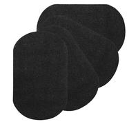 PATIKIL Thermocollant Correctifs, 4pcs 7x4 pouce Coude Genou Velours Correctifs Réparation Correctifs Trousse pour Vêtements Pantalons Chemises Vestes Raccommodage et Décoration, Noir